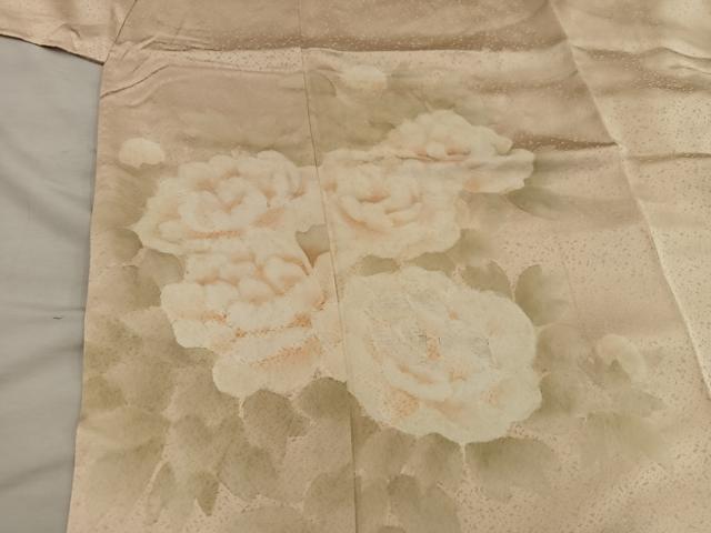 平和屋着物■訪問着 刺繍 牡丹文 正絹 逸品 BAAY0454mz