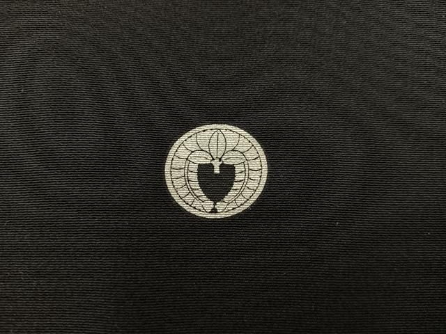 平和屋着物●越後染印傳 根津青宗 黒留袖 駒刺繍 鼓花文 金彩 正絹 逸品 BAAY0476mz