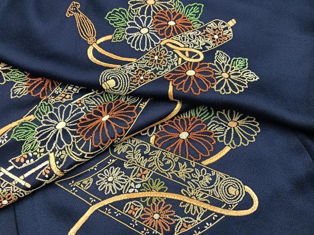 平和屋着物■訪問着 総刺繍 相良刺繍 花絵巻 正絹 逸品 BAAY0479mz