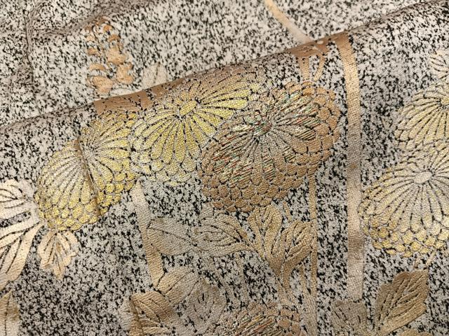 平和屋着物■訪問着 菊花文 たたき染め 金彩 正絹 逸品 BAAY0489mz