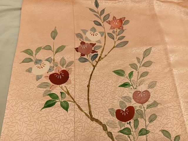 平和屋着物■訪問着 枝花文 正絹 逸品 BAAY0493mz