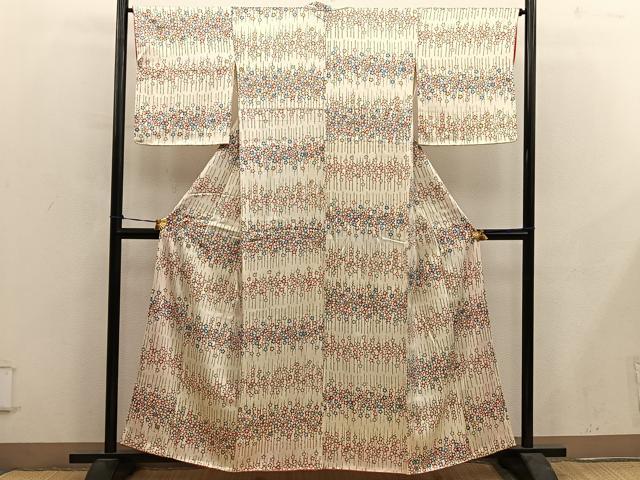 平和屋着物■上質な小紋 梅花文 金彩 やまと誂製 正絹 逸品 BAAY0495mz
