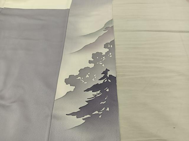 平和屋着物■豪華色留袖 樹林文 暈し染め 金彩 正絹 逸品 BAAY0505mz