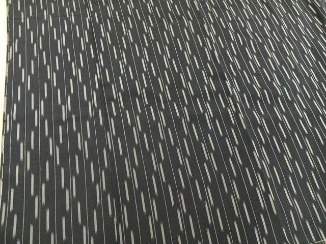 平和屋着物■上質なお召 幾何学文様 正絹 逸品 未使用 BAAY0521mz