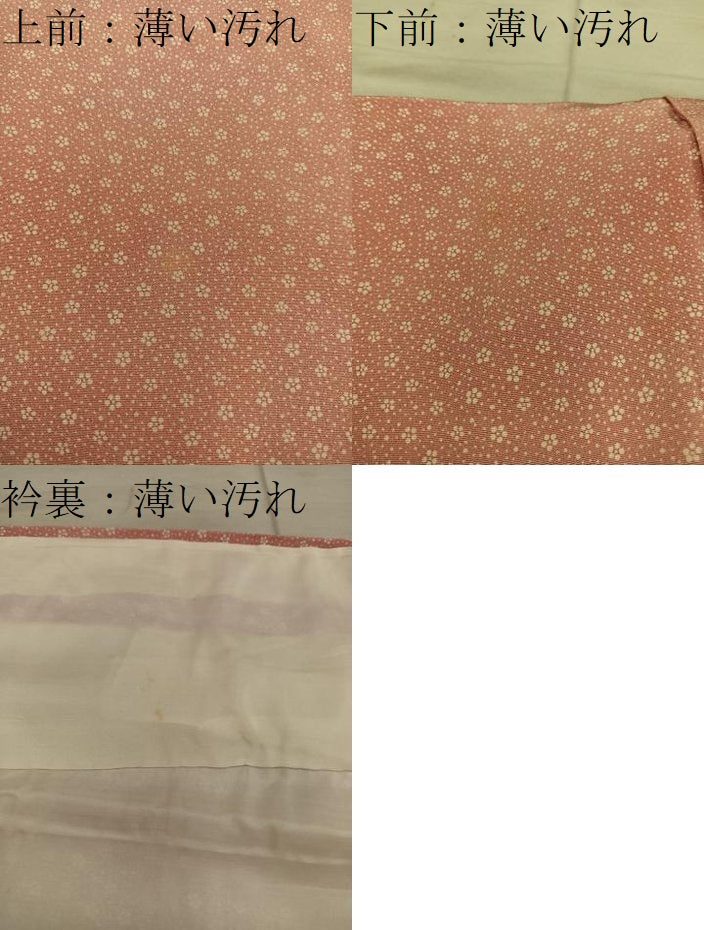 平和屋着物■上質な小紋 草花文 暈し染め 正絹 逸品 BAAY0526mz