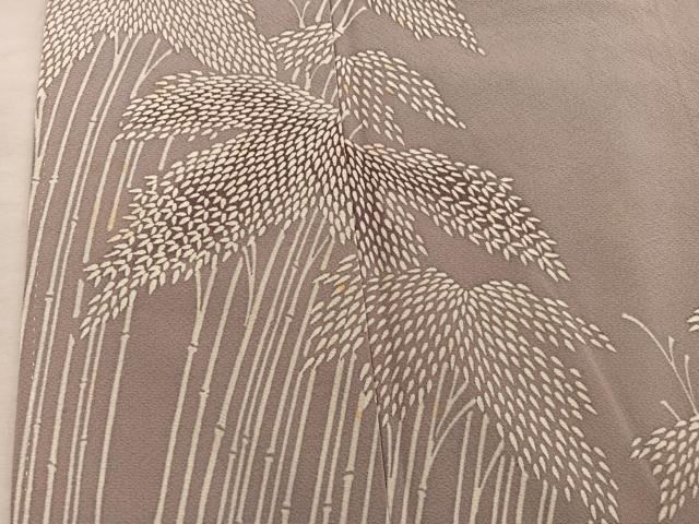 平和屋着物■訪問着 枝葉文 正絹 逸品 BAAY0537mz