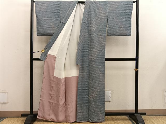 平和屋着物■上質な小紋 霞文 さが美扱い 正絹 逸品 BAAY0547mz