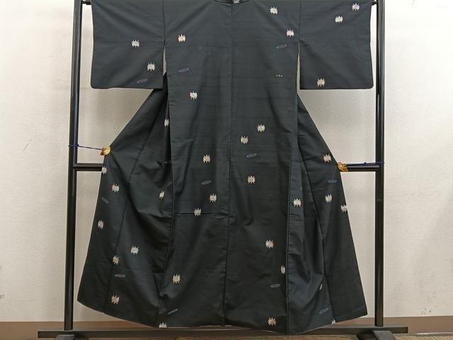 平和屋着物■上質な紬 糸巻き 正絹 逸品 BAAY0553mz