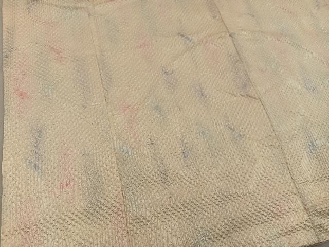 平和屋着物■上質な小紋 総絞り 幾何学文様 正絹 逸品 BAAY0561mz