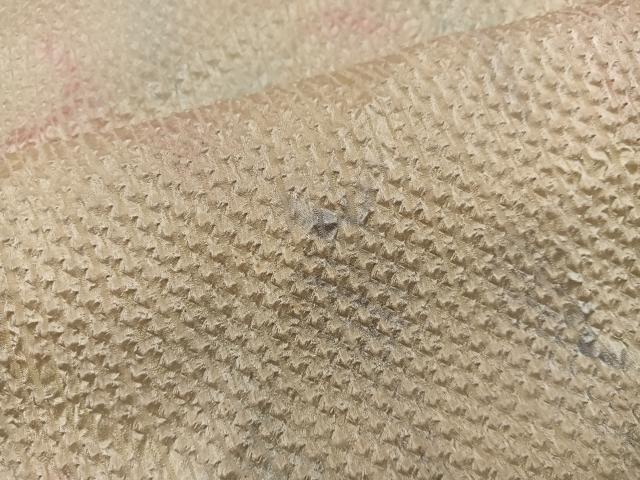 平和屋着物■上質な小紋 総絞り 幾何学文様 正絹 逸品 BAAY0561mz