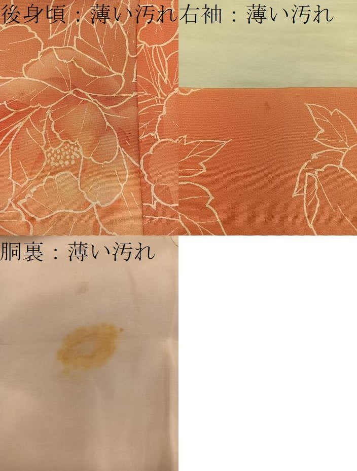 平和屋着物■上質な小紋 草花文 正絹 逸品 BAAY0562mz