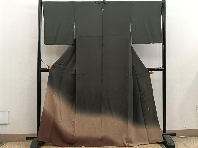 平和屋着物■訪問着 作家物 霞文 暈し染め 鬼しぼ縮緬 正絹 逸品 BAAY0565mz