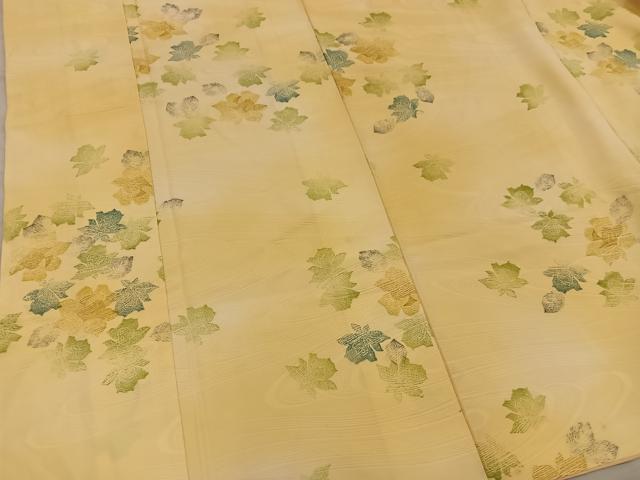 平和屋着物■上質な小紋 流水花文 正絹 逸品 BAAY0575mz