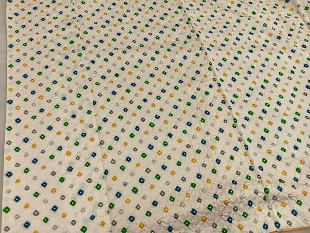平和屋着物■上質な小紋 総絞り 正絹 逸品 BAAY0589mz