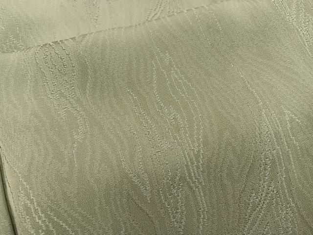 平和屋着物■上質な色無地 木目地紋 利休茶色 正絹 逸品 BAAY0601mz