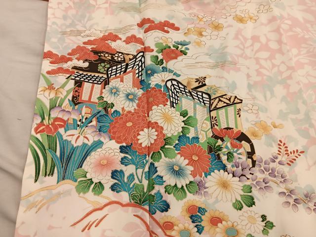 平和屋着物■豪華振袖 御所車花文 金彩 正絹 逸品 BAAY0632mz