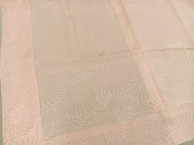 平和屋着物■長襦袢 単衣 菊地紋 ときがら茶色 正絹 逸品 BAAY0635mz