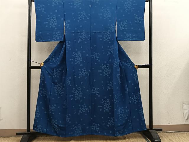 平和屋着物■上質な小紋 枝楓文 正絹 逸品 BAAY0637mz