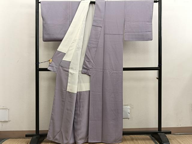 平和屋着物■上質な色無地 胡桃染色 正絹 逸品 BAAY0643mz