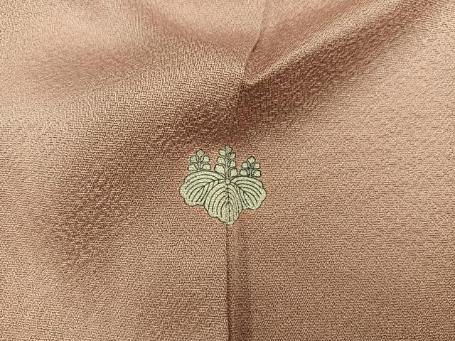 平和屋着物■上質な色無地 宍色 正絹 逸品 BAAY0648mz