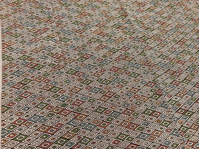 平和屋着物■上質な小紋 菱 正絹 逸品 BAAY0678mz