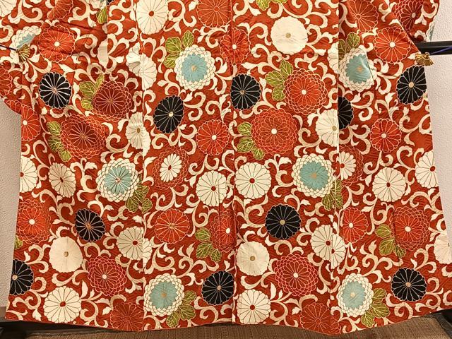 平和屋着物■豪華振袖 駒刺繍 菊唐草文 金彩 正絹 逸品 BAAY0688mz