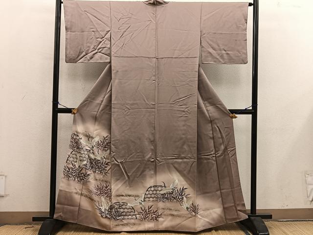 平和屋着物■豪華色留袖 刺繍 籬菊花文 暈し染め 正絹 逸品 BAAY0718mz