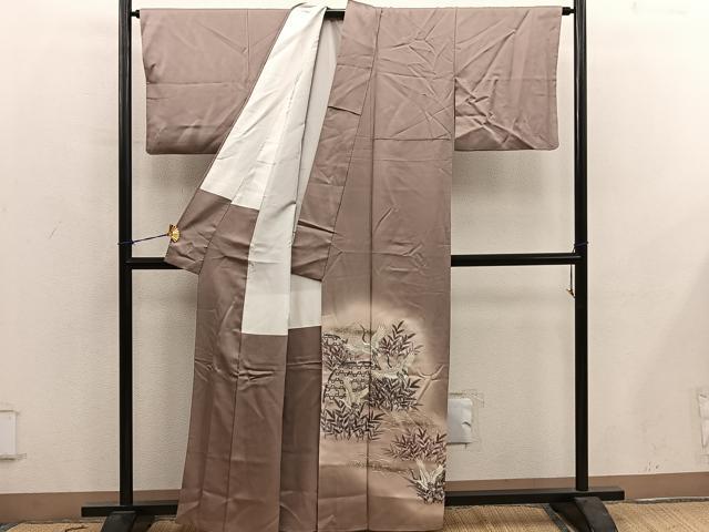 平和屋着物■豪華色留袖 刺繍 籬菊花文 暈し染め 正絹 逸品 BAAY0718mz