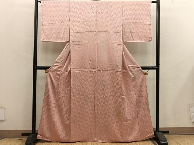平和屋着物■上質な小紋 青海波地紋 暈し染め 正絹 逸品 BAAY0719mz