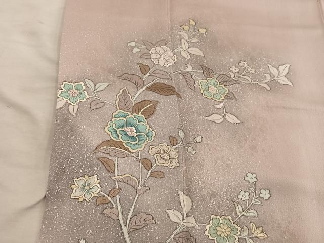 平和屋着物■訪問着 枝花文 正絹 逸品 BAAY0723mz