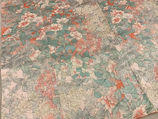 平和屋着物■豪華振袖 椿花文 暈し染め 金彩 正絹 逸品 BAAY0724mz