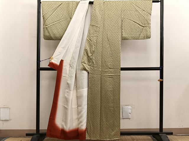 平和屋着物■上質な小紋 総絞り 正絹 逸品 BAAY0729mz