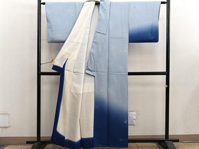 平和屋着物■訪問着 草花文 暈し染め 正絹 逸品 BAAY0733mz