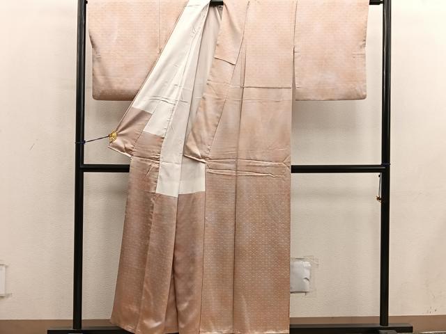 平和屋着物■上質な小紋 青海波地紋 暈し染め 正絹 逸品 BAAY0735mz