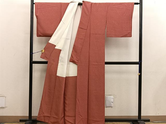 平和屋着物■江戸小紋 幾何学文様 正絹 逸品 BAAY0746mz