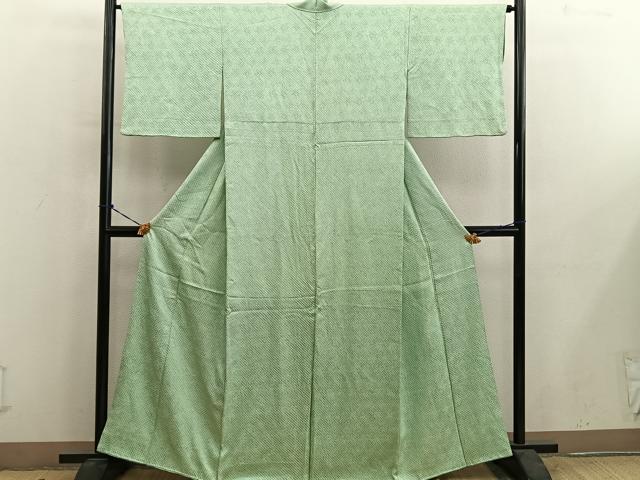 平和屋着物■大変加工の良い総絞り小紋 小田急扱い 正絹 逸品 BAAY0773mz