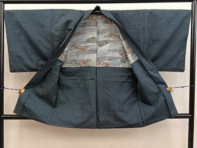 平和屋着物■男性 本場大島紬 アンサンブル 100亀甲 総詰め 正絹 逸品 BAAY0776mz