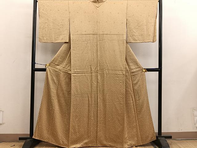 平和屋着物■上質な小紋 総絞り 正絹 逸品 BAAY0791mz