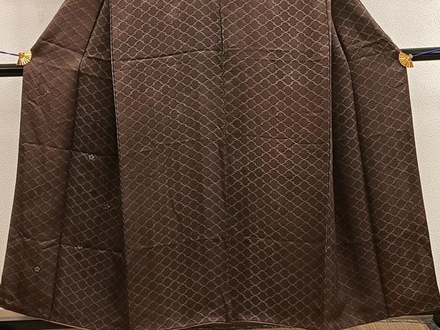 平和屋着物■訪問着 刺繍 松皮菱花文 正絹 逸品 BAAY0799mz