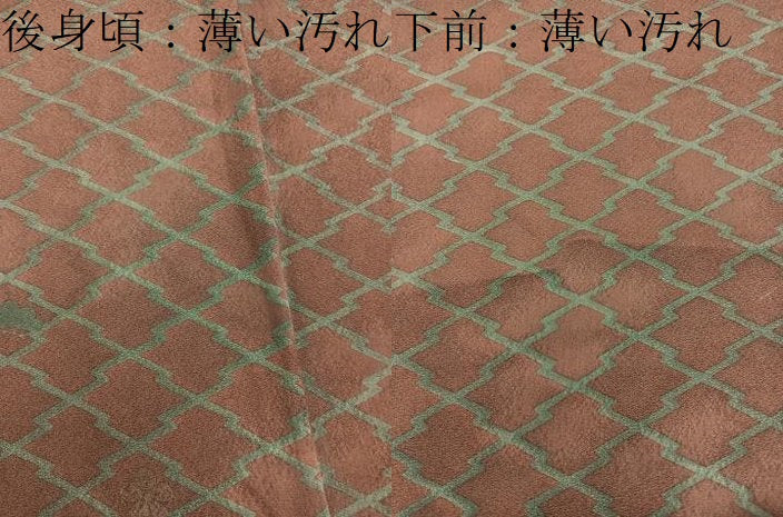 平和屋着物■訪問着 刺繍 松皮菱花文 正絹 逸品 BAAY0799mz