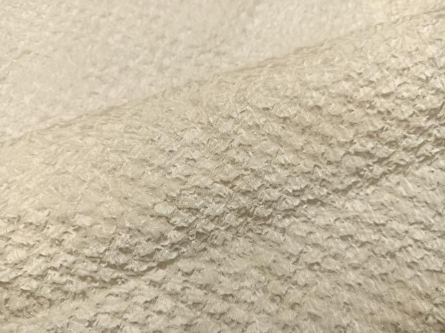 平和屋着物■長襦袢 袷 総絞り 白色 正絹 逸品 BAAY0805mz