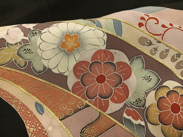 平和屋着物■豪華黒留袖 作家物 駒刺繍 束ね熨斗花文 金彩 正絹 逸品 BAAY0806mz