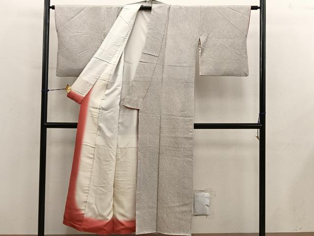 平和屋着物■大変加工の良い総絞り小紋 正絹 逸品 BAAY0812mz