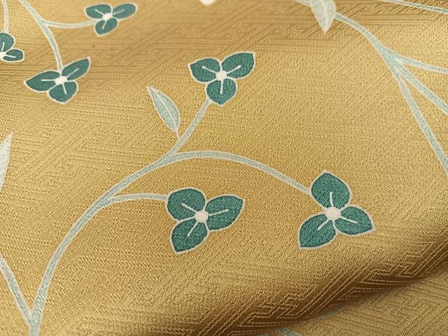 平和屋着物●訪問着 刺繍 花唐草文 金彩 正絹 逸品 BAAY0848mz