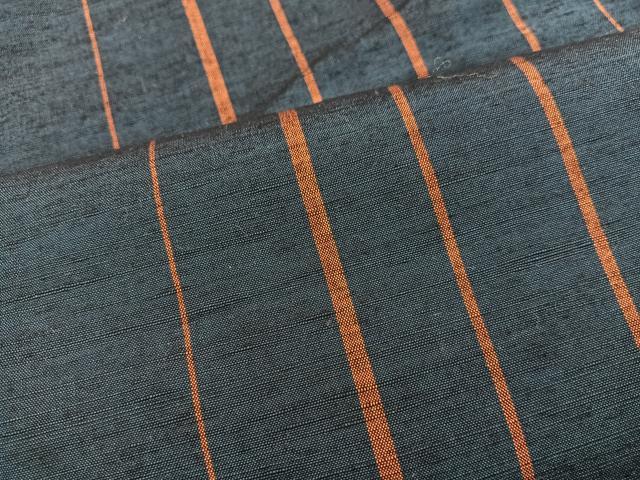 平和屋着物■上質な紬 背抜き仕立て 間道 正絹 逸品 BAAY0858mz