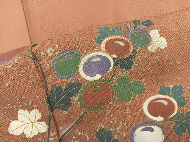 平和屋着物■訪問着 枝花文 暈し染め 金彩 正絹 逸品 BAAY0883mz