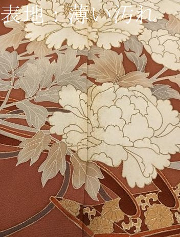 平和屋着物■豪華色留袖 駒刺繍 花車文 正絹 逸品 BAAY0901mz