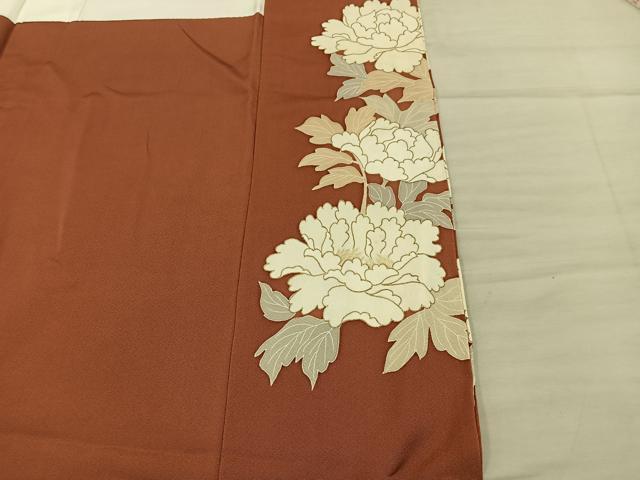 平和屋着物■豪華色留袖 駒刺繍 花車文 正絹 逸品 BAAY0901mz