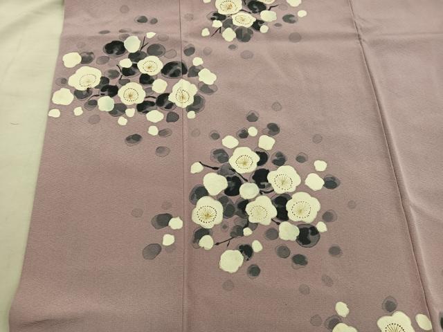 平和屋着物■訪問着 手描き 梅花文 正絹 逸品 BAAY0903mz