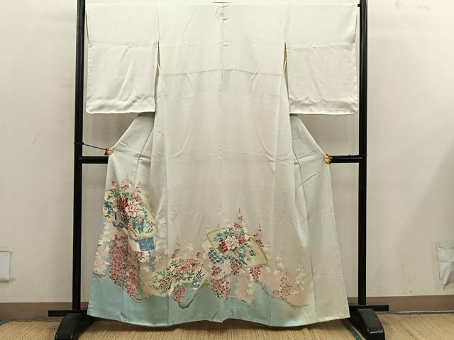 平和屋着物■豪華色留袖 作家物 地紙重ね花文 暈し染め 正絹 逸品 BAAY0904mz